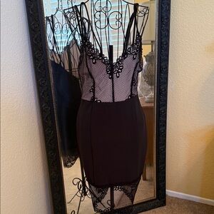 Privy Black Lace Dress